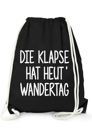MoonWorks Turnbeutel Turnbeutel Die Klapse hat heute Wandertag Sportbeutel Gymbag Baumwolle - Verkäufer: Akowi