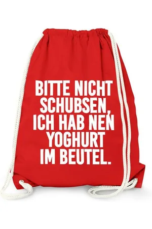 MoonWorks Turnbeutel Turnbeutel, Bitte nicht schubsen ich hab nen Joghurt im Beutel, ® - Verkäufer: Akowi