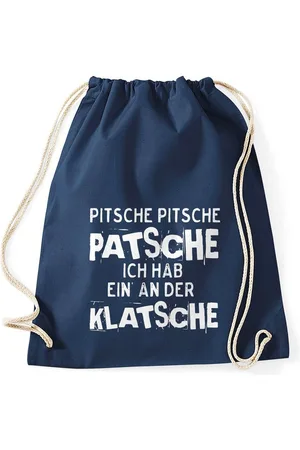 MoonWorks Turnbeutel Turnbeutel Spruch Pitsche Pitsche Patsche Ich hab einen an der Klatsche Gymsac ® - Verkäufer: Akowi