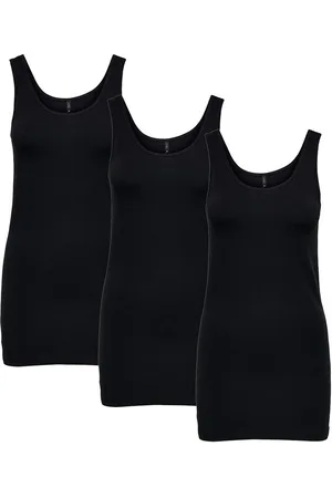 ONLY Tanktop 3er Pack Damen Top Live Love Long Basic Tank Tops cottons-store