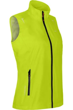 Bergson Regenjacke HELLI Weste Damen Regenweste, Netzfutter, 12000 mm Wassersäule, Normalgrößen, leu - Verkäufer: