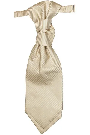 Paul Malone Krawatte Elegantes Herren Plastron gestreift Hochzeitskrawatte - vorgebunden cappuccino v28 - Verkäufer: Jung GmbH