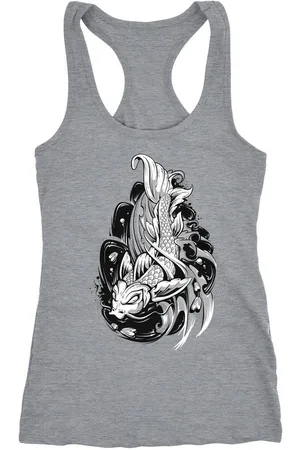 Neverless Tanktop Damen Tank-Top Koi Japan Japenese Racerback Slim Fit tailliert Baumwolle ® - Verkäufer: Akowi