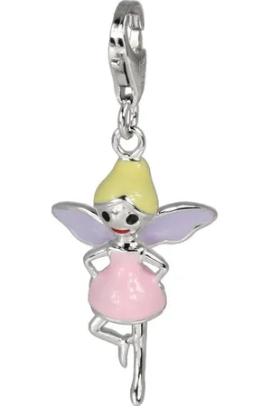 SilberDream Charm-Einhänger Charm 925er Silber Emaille, Fee Anhänger 925 Sterling Silber, rosa, lila, gelb, silber - Verkäufer: Fit4Style Silberschmuck - IMPPAC