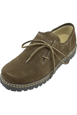 Mark Maddox Herren Leder Haferlschuhe "Altdorf" - Velour , Trachten Mode Schnürschuh - Verkäufer: Trachtenland