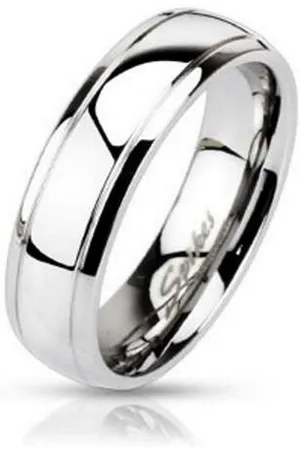 Bungsa Fingerring Ring schmale Aussenringe Silber aus Edelstahl Unisex (Ring, 1-tlg), Damen Herren - Verkäufer: