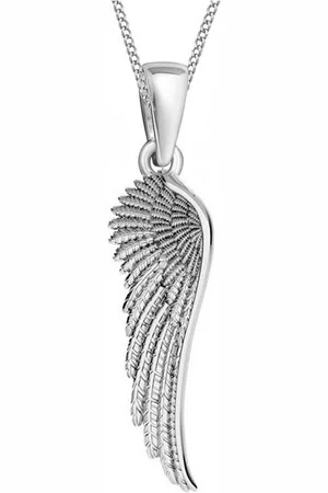 Goldene Hufeisen Kette mit Anhänger Glücksbringer Schutzengel Engelsflügel Anhänger mit Kette 92Silber (2-tlg, inkl. Etui), Rhodiniert - Verkäufer: