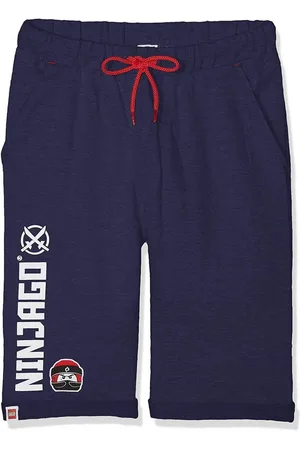 LEGO Wear Shorts NINJAGO Kindershorts kurze Hosen Jungen + Mädchen für Schule, Sport, Kita Dunkelblau Gr.104 116 128 140 - Verkäufer: coole-fun-t-shirts
