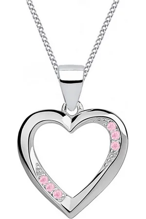 Goldene Hufeisen Kette mit Anhänger Herz Anhänger mit Kette aus 925 Sterling Silber Rhodiniert Halskette (2-tlg, inkl. Etui), Rhodiniert - Verkäufer: