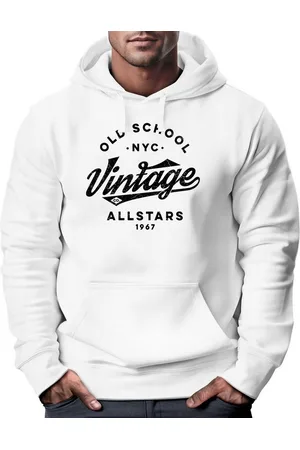 Neverless Hoodie Hoodie Herren College Style Schriftzug Oldschool Vintage Allstars - Verkäufer: Akowi