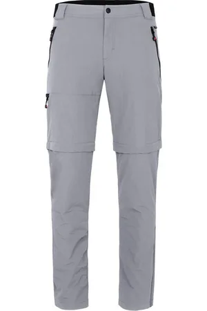 Bergson Outdoorhose ARRESÖ COMFORT Zipp-Off (slim) Herren Wanderhose, leicht, strapazierfähig, Normalgrößen, hellgrau - Verkäufer: