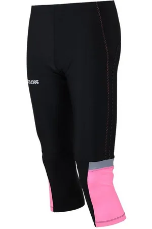 Airtracks Lauftights Damen Laufhose 3/4 Lang Pink (Sporthose mit Kompressionswirkung, & Quick Dry Funktion) » S M L Xl XXL XXXL « - Verkäufer: Sport
