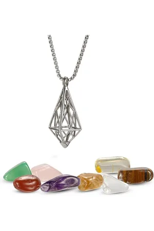 Kingka Kette und Anhänger Set CAGES Anhänger "Käfig" mit Kette (Set 5-tlg), zum Öffnen und Wechseln - Verkäufer: