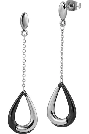 Amello Paar Ohrhänger Ohrringe Edelstahl Keramik (Ohrhänger), Damen Ohrhänger Tropfen Edelstahl (Stainless Steel), in silberfarben - Verkäufer: Fit4Style Silberschmuck - IMPPAC