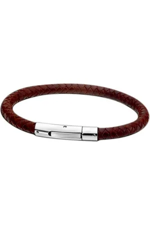 Lotus Armband rund Armband (Armband), für Herren aus Edelstahl (Stainless Steel), Echtleder - Verkäufer: Fit4Style Silberschmuck - IMPPAC