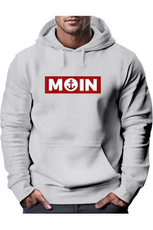 Neverless Hoodie Hoodie Herren Moin norddeutsch Morgen Anker Kapuzen-Pullover Print - Verkäufer: Akowi
