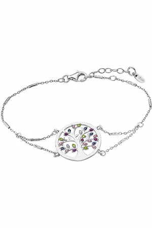 Lotus Silberarmband Lebensbaum Armband (Armband), Armband Lebensbaum ca. 16cm, 925 Sterling Silber, Farbe: silber - Verkäufer: Fit4Style Silberschmuck - IMPPAC