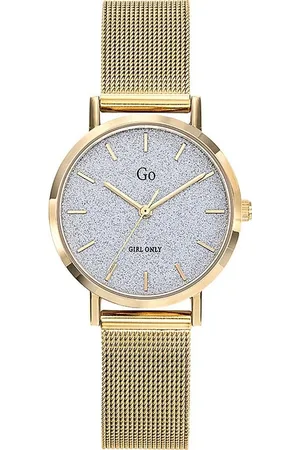 GO Girl Only Quarzuhr Damen Armbanduhr , (Analoguhr), Damenuhr rund, klein (ca. 30mm), Edelstahlarmband gold, Luxus - Verkäufer: Fit4Style Silberschmuck - IMPPAC