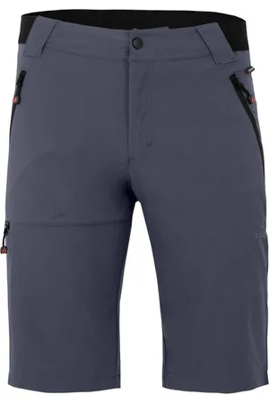 Bergson Outdoorhose ARRESÖ COMFORT Bermuda Herren Wandershorts, leicht, strapazierfähig, Normalgrößen, grau/blau - Verkäufer: