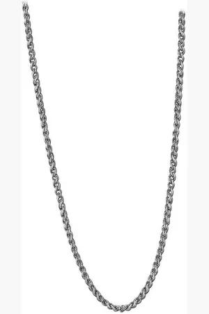 Lotus Edelstahlkette Halskette silber (Halsketten, Halskette), Halsketten für Herren Edelstahl (Stainless Steel) - Verkäufer: Fit4Style Silberschmuck - IMPPAC