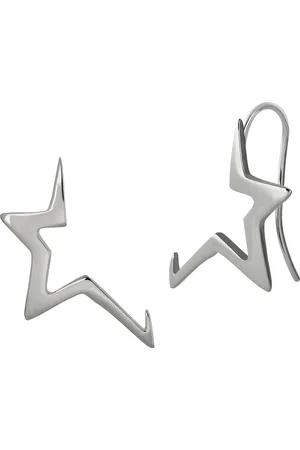 Amello Paar Ohrhänger Ohrringe Edelstahl Ohrhänger halber (Ohrhänger), Damen Ohrhänger halber Stern Edelstahl (Stainless Steel), in silberfar - Verkäufer: Fit4Style Silberschmuck - IMPPAC
