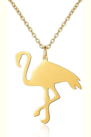Ailoria Edelstahlkette FLAMANT Halskette (1-tlg., inkl. Schmucksäckchen), aus Edelstahl mit Flamingo-Anhänger - Verkäufer: Lifestyle Delights