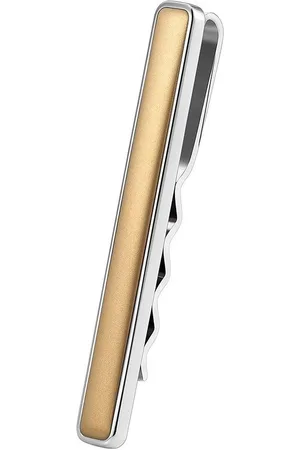 Karisma Krawattennadel Hochwertige Herren Edelstahl 316L/Krawattenklammer, Tie Clip Farbwahl KTC205 - Gold - Verkäufer: Schmuck