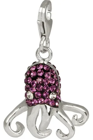 SilberDream Charm-Einhänger Charm Krake Zirkonia 925, Charmsanhänger Krake, 925 Sterling Silber, Farbe: - Verkäufer: Fit4Style Silberschmuck - IMPPAC