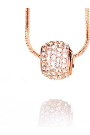 Karisma Kette mit Anhänger Damen Ring Silber 925 Anhänger- Rosé Gold beschichtet mit, Kristallsteine und Silber Kette - 2063P.RG - 45.0 Zentimeter - Verkäufer: Schmuck