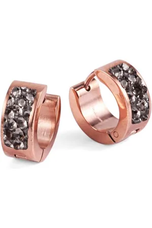Kingka Paar Creolen Glamour Crystals Klappcreolen "Passion", mit Zirkonia - Verkäufer: