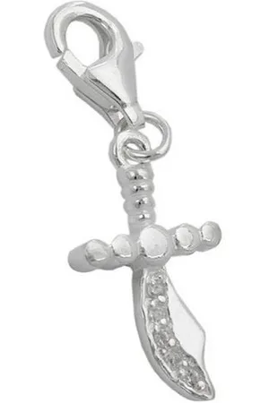 GALLAY Charm-Einhänger 19x10mm Charm Krummsäbel mit Zirkonias glänzend Silber 925 - Verkäufer: Cats Collection