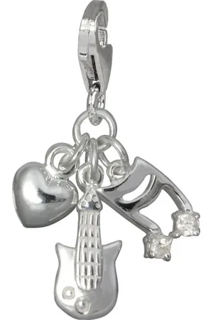 SilberDream Charm-Einhänger Charm 925 Echt Silber Anhänger, Liebe zur Musik Anhänger 925 Sterling Silber, silber - Verkäufer: Fit4Style Silberschmuck - IMPPAC