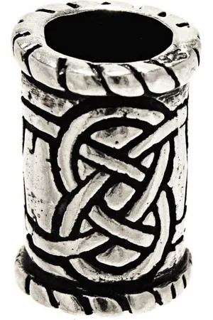Kiss of Leather Diadem Keltenknoten Bartperle 925 Silber 6mm Haarperle Bartschmuck Haar - Verkäufer: