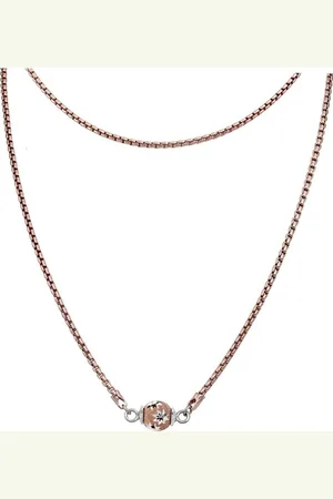 SilberDream Silberkette Kugel Halskette silber rose (Halskette), Halsketten (Kurgel) ca. 45cm, 925 Sterling Silber, vergoldet (Roségold - Verkäufer: Fit4Style Silberschmuck - IMPPAC