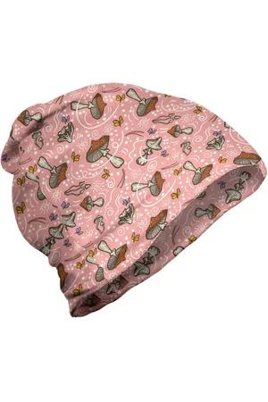 Abakuhaus Beanie Wandern im Freien Wald Pastell Pilze Schmetterlinge - Verkäufer: Color-D Textile GmbH