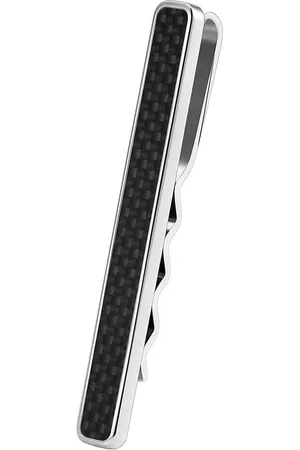 Karisma Krawattennadel Hochwertige Herren Edelstahl 316L Krawattennadel mit Karbon, Krawattenklammer/Tie Clip Farbwahl KTC202 - Karbon-schwarz - Verkäufer: Schmuck