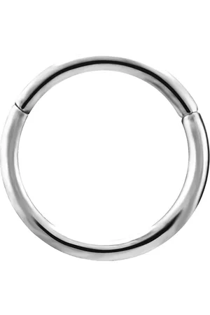 Karisma Nasenpiercing Titan G23 Hinged Segmentring Charnier/Septum Clicker, Helix Ring Piercing Ohrring - 1,0x6mm Silber - Verkäufer: Schmuck