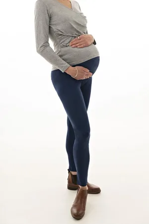 Petit Amour Umstandsleggings JULIETTA_blau Schwangerschaftshose, Yoga & Loungewear Mode schwanger (Packung, 1-tlg) perfekt geeignet für Layering (Zwiebellook) das ganze Jahr über - Verkäufer: GmbH hamburg