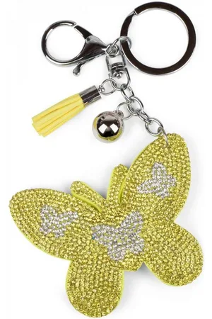 styleBREAKER Schlüsselanhänger Schlüsselanhänger mit Strass Schmetterling (1-tlg) - Verkäufer: