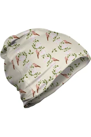 Abakuhaus Beanie Wandern im Freien Botanisch Hortensia und Vogel-Streifen - Verkäufer: Color-D Textile GmbH