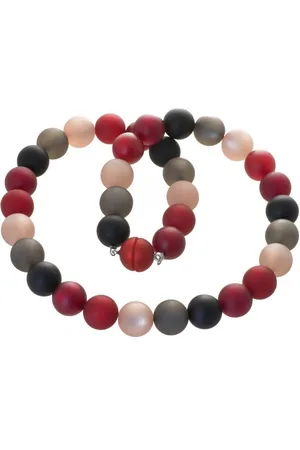 Bella Carina Perlenkette Polaris Perlen Kette schwarz, schwarz rosa - Verkäufer: