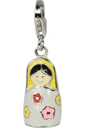 SilberDream Charm-Einhänger Charm 925er Silber Emaille, Charmsanhänger (Matroschka) 925 Sterling Silber, Farbe: silber, mehrfa - Verkäufer: Fit4Style Silberschmuck - IMPPAC