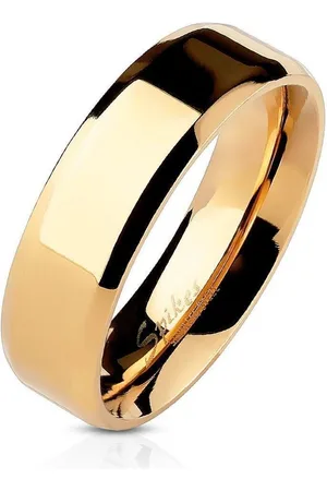 Bungsa Fingerring Ring abgerundete Kanten Rosegold aus Edelstahl Unisex (Ring, 1-tlg), Damen Herren - Verkäufer: