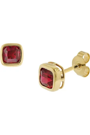 trendor Paar Ohrstecker Gold 333 / 8K Synthetischer Granat - Verkäufer: uhrcenter