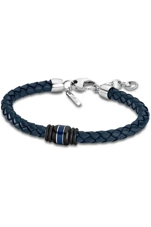 Lotus Armband Urban Armband blau (Armband), für Herren aus Edelstahl (Stainless Steel), Echtleder - Verkäufer: Fit4Style Silberschmuck - IMPPAC