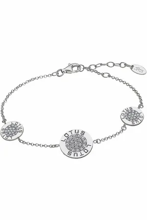 Lotus Silberarmband Circle Armband LP1252-2/6 (Armband), Armband Circle ca. 16cm, 925 Sterling Silber, Farbe: silber, weiß - Verkäufer: Fit4Style Silberschmuck - IMPPAC