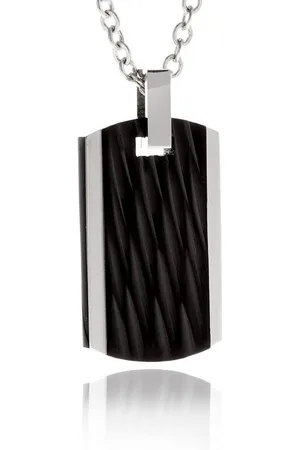 Karisma Kette mit Anhänger Edelstahl Anhänger Kette - Mit Schwarzer Beschichtung -, Herrenschmuck - ACRB - 50 Zentimeter - Verkäufer: Schmuck