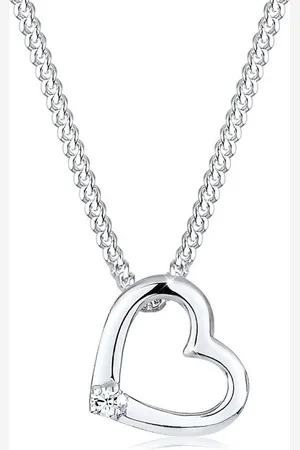 Elli Kette mit Anhänger Herz Anhänger Kristall 925 Silber, Herz - Verkäufer: JULIE & GRACE GmbH