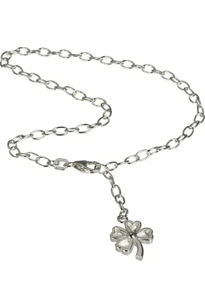 SilberDream Fußkette mit Anhänger Fußkette silber für Damen 925, Damen Fußkette Kleeblatt aus 925 Sterling Silber, Farbe: silber - Verkäufer: Fit4Style Silberschmuck - IMPPAC