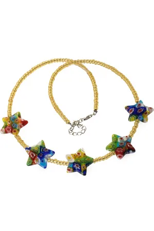 Bella Carina Perlenkette Kette mit Millefiori Glas Sternen - Verkäufer: